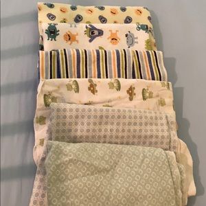 6 baby boy Carter’s receiving blankets